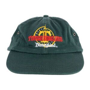 Vintage New Tomorrowland Disneyland Opening Day Promo hat forest green Strapback